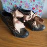 Irregular Choice "Mutiny!" Black & Gold Lace Ribbon Ankle Boots Size Eu39 Uk6 Image 8