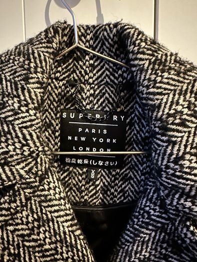 Superdry women ladies wool coat, very good condition