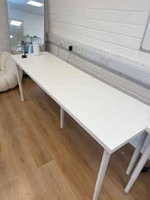 2 Ikea White Desk Tables