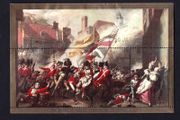 1981 Jersey Bicentenary of Battle of Jersey. The Death of Major Pelsron by JS Copley Commemorative Stamps Miniature Sheet Used on first day of issue 6th January 1981