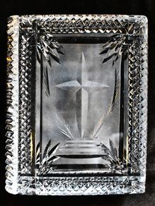 Waterford Crystal Book Bookend Paper Weight