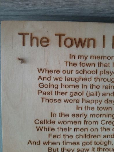 song lyrics, gift, present, birch plywood, birthday, wedding