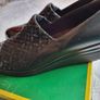 Leather Wedges Shoes size 7.5 Image 7