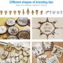 Pyrography Pen Kit 40Pcs, Wood Burning and Soldering Iron Kit 60W with Adjustable Tempe and ON/Off Switch, 33 Wood Burning Attachments for Soldering, Burning Tool on Wood and Leather (FREE POSTAGE) Image 4