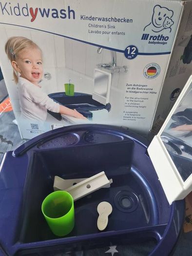 Rotho Babydesign Kiddy Wash Children's Washbasin, to be Attached to The Edge of The Bathtub