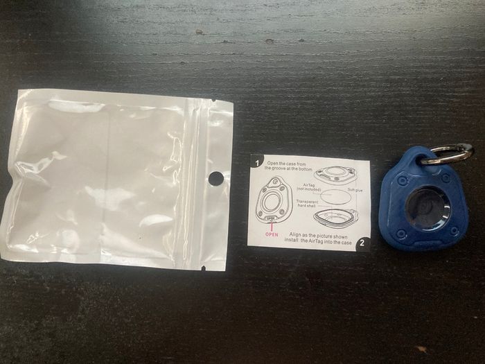 Waterproof AirTag Case with Keychain Ring