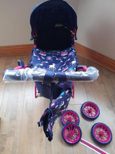 New in box - Unicorn pram and bag