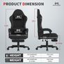 Gaming Chair with Footrest Image 2