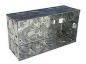 2 Gang Flush Metal Boxes 47 mm deep