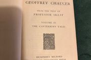Antique Poetical Works Geoffrey Chaucer Canterbury Tales