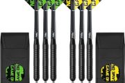 FREE P&amp;P Steel Darts Set, Professional 23g Darts Tip with Non-Slip Stainless Steel Shaft, Poly Flights, PVC Shafts, Dart Sharpener, Rubber Rings, Flight Protecter, with Gift Box