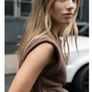 Quilted sleeveless dress with pockets Image 3