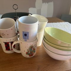 6 mugs & 4 bowls