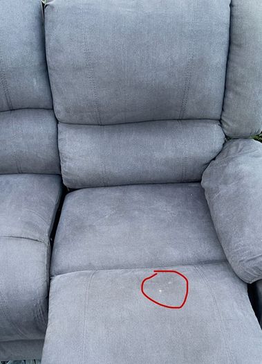 grey  recliner corner sofa
