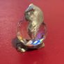 Vintage Pewter and Crystal Miniature Owl Figurine Image 2