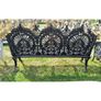 Bench Cast Iron Crown Large Black CH R 714 B Image 3