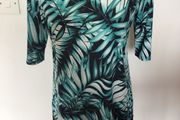Gerard Ladies Green &amp; Black blouse top 3/4 sleeve size 12 includes postage
