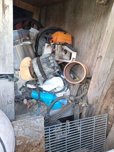 Chain saws, table saws, Generators, go carts, bikes
