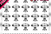 30mm Cabinet Knobs, Round Mushroom Drawer Knobs Handles for Kitchen Cabinet Drawer Wardrobe Furniture (FREE POSTAGE)