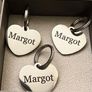 Heart shape engraved dog tag Image 2
