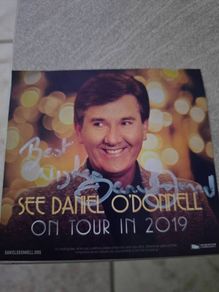 Signed cd size photo Daniel O'Donnell