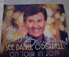 Signed cd size photo Daniel O'Donnell