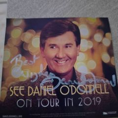 Signed cd size photo Daniel O'Donnell