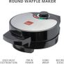 Waffle Maker Iron Machine 700W I Electric I Stainless Steel Mould I Non-Stick Coating I Recipes I Deep Cooking Plates I Adjustable Temperature Control - Black Image 5