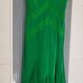 KAREN MILLEN Kelly green 100% Silk ruffle hem midi Sz 8UK - Rrp 209 (New) Image 2