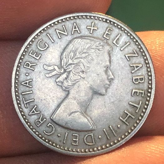 1956 One Shilling Elizabeth II