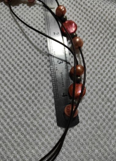 Sterling silver pearls necklace