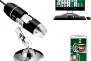 SALE | 40 to 1000x Magnification Endoscope, 8 LED USB 2.0 Digital Microscope, Mini Camera with OTG Adapter and Metal Stand, Compatible with Mac Window 7 8 10 11 Android Linux