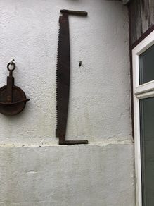 vintage cross saw