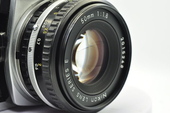 Nikon Fm Chrome + 50mm pancake F1.8 , Cla'd- Recent Full Service