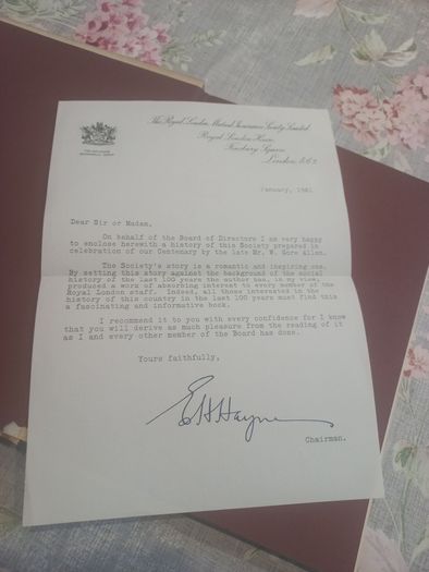 We the Undersigned- A history of the Royal London Mutual Insurance Society Limited and its times 1861-1961 Vintage Book