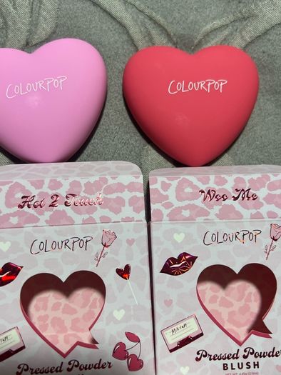 Colour pop heart pressed blushers and highlighters BNIB