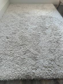 Shaggy rug - White - 200x130cm