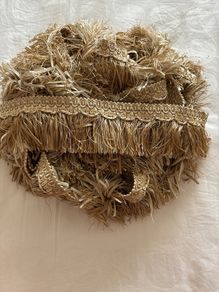 Ribbon Fringe Trimming Beige (6 Meters)