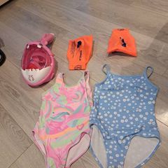 Kids Swimming mask. Swimsuits. Arm bands size 4-7 yo