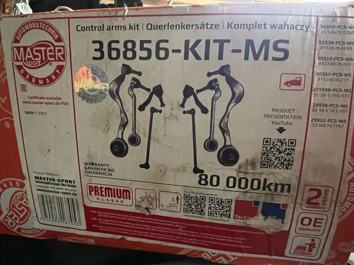 BMW e87/e81 suspension kit