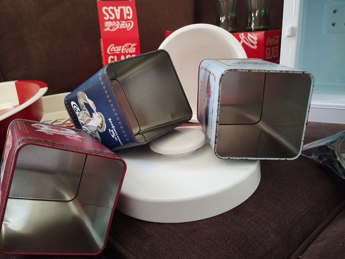 CocaCola Collector Set  Fridge Trays Glasses Tins & More