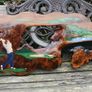 Original Artwork, Acrylic on live edge Cedar, housewarming gift, unique artwork, cabin gift, rustic art 55" x 14" Image 5
