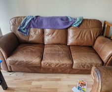 Leather 3-piece suite