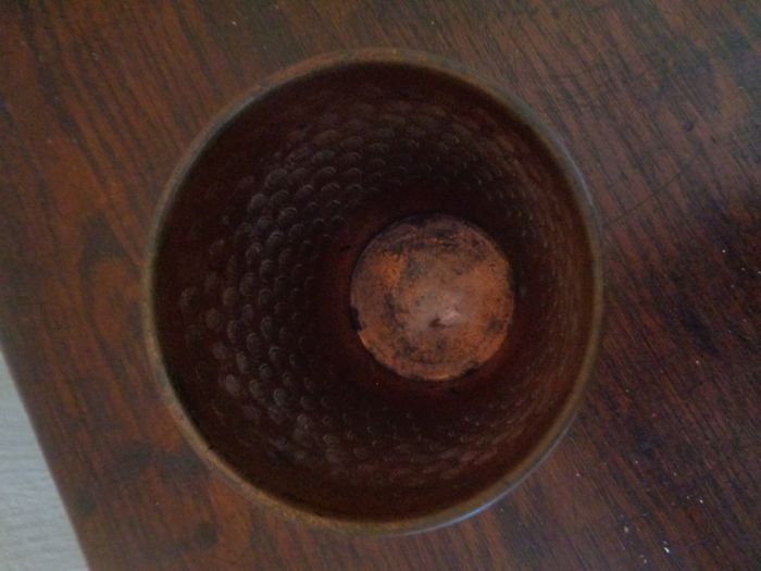 Vintage Hand Hammered Copper Container for Sale