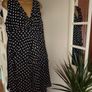 Black and White polkadot dress size 16 - 18 Postage included Image 3