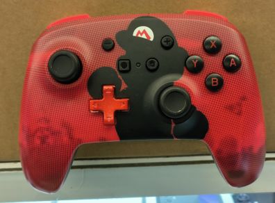 Power A Enhanced Wireless Controller Nintendo Switch Mario Shadow Red 1508192-01/ Used