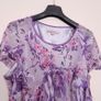 Jacques Vert Purple Pink Floral Print Chiffon Flutter Sleeve Blouse 20UK/48EU Image 6