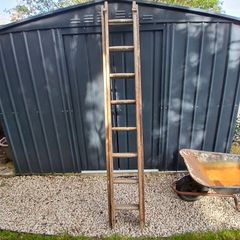 Wooden ladder. A 12 foot ladder.