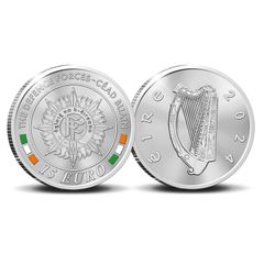 !!!135 Tonigh Only!!!Coin Ireland 2024 Silver Proof 15 Euro The Defence Forces in Original Holder & COA