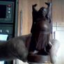 Antique Rosewood Buddha Sculpture Image 3